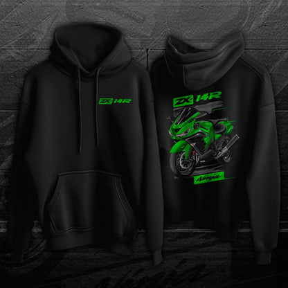 Kawasaki Ninja ZX-14R 2014-16 Hoodie - Motorcycle Sweatshirt for Riders