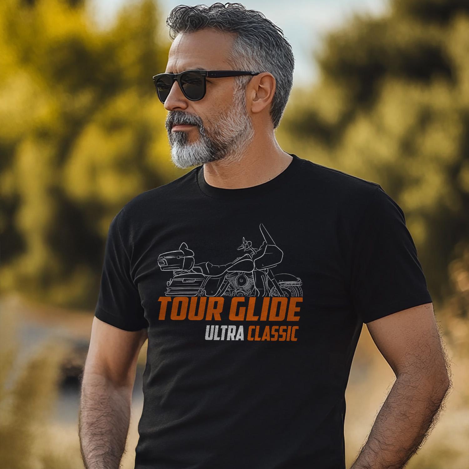Harley-Davidson FLTCU Ultra Classic Tour Glide Inspired T-Shirt - Biker Motorcycle Tee Shirt