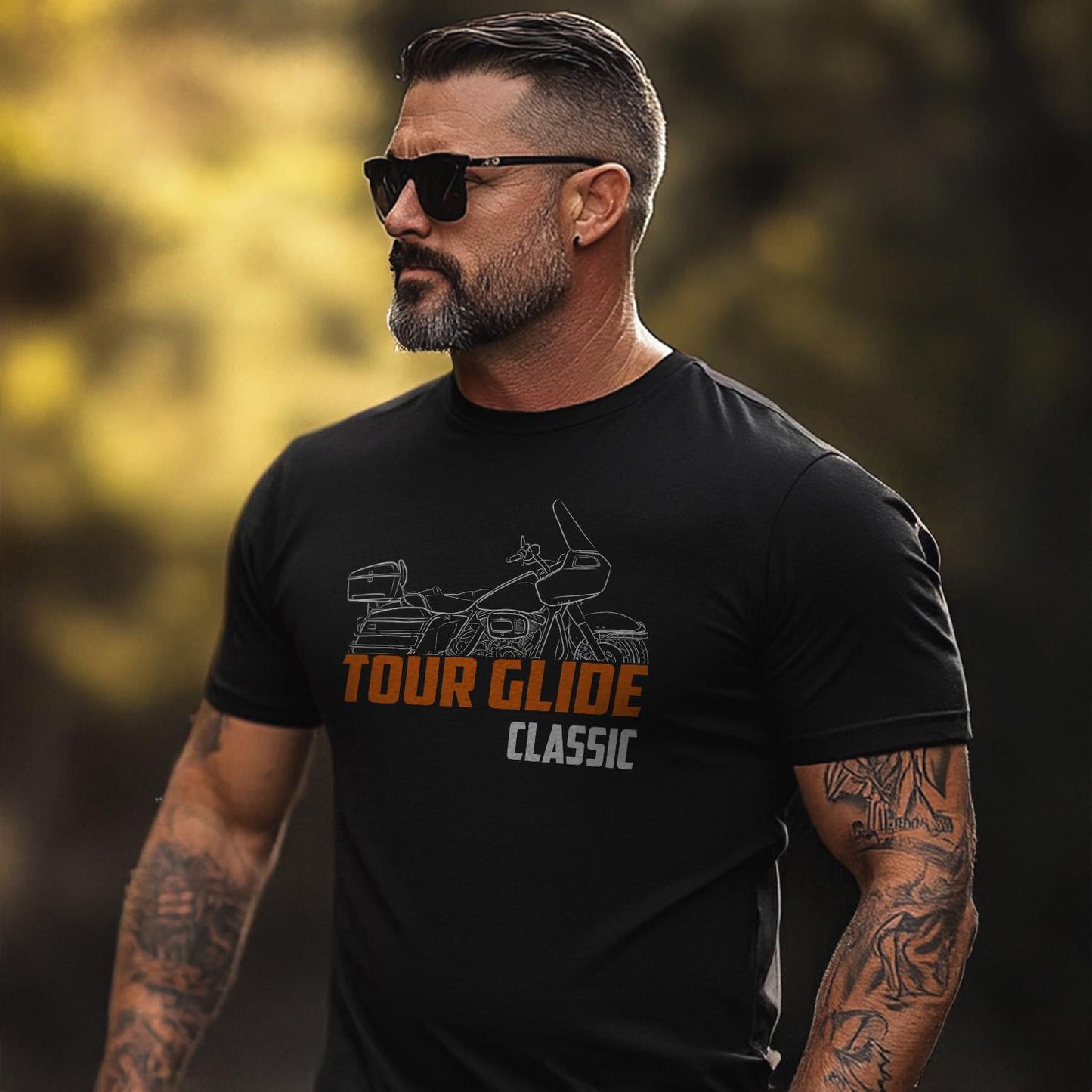 Harley-Davidson FLTC Tour Glide Classic Inspired T-Shirt - Biker Motorcycle Tee Shirt