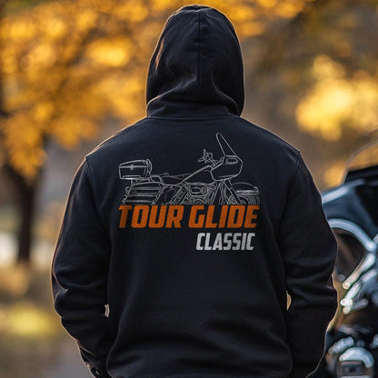 Harley-Davidson FLTC Tour Glide Classic Inspired Hoodie - Biker Motorcycle Sweatshirt