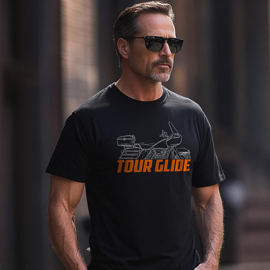 Harley-Davidson FLT Tour Glide Inspired T-Shirt - Biker Motorcycle Tee Shirt
