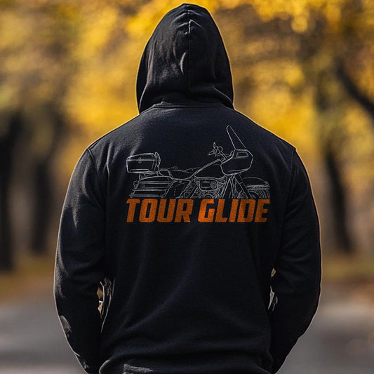 Harley-Davidson FLT Tour Glide Inspired Hoodie - Biker Motorcycle Sweatshirt