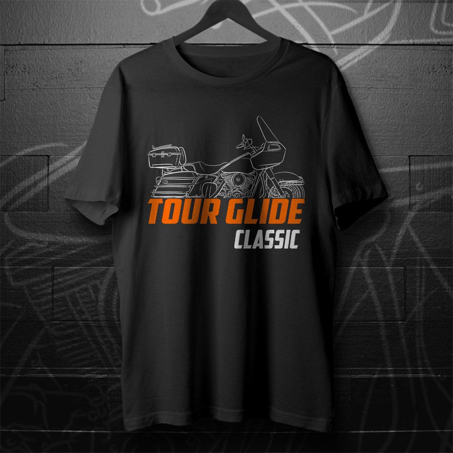 Harley-Davidson FLTC Tour Glide Classic Inspired T-Shirt - Biker Motorcycle Tee Shirt