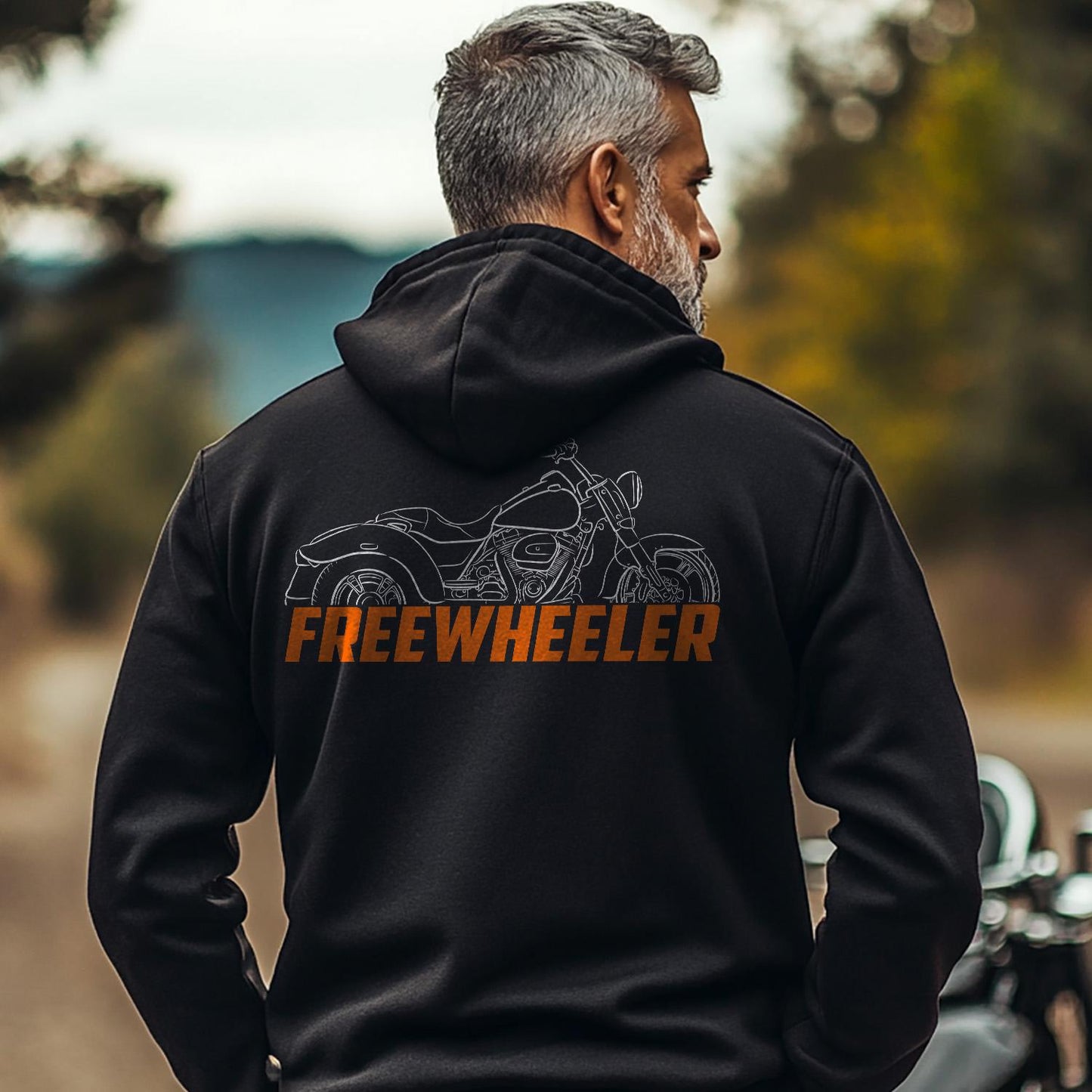 Harley-Davidson FLRT Freewheeler Inspired Hoodie - Biker Motorcycle Sweatshirt