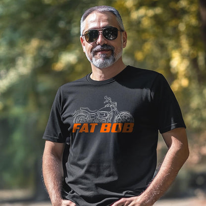 Harley-Davidson FXEF Fat Bob 1979 - 1985 Inspired T-Shirt - Biker Motorcycle Tee Shirt