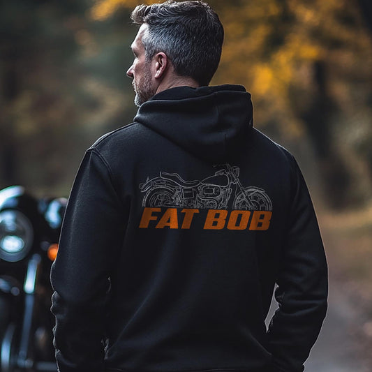 Harley-Davidson FXEF Fat Bob 1979-1985 Inspired Hoodie - Biker Motorcycle Sweatshirt