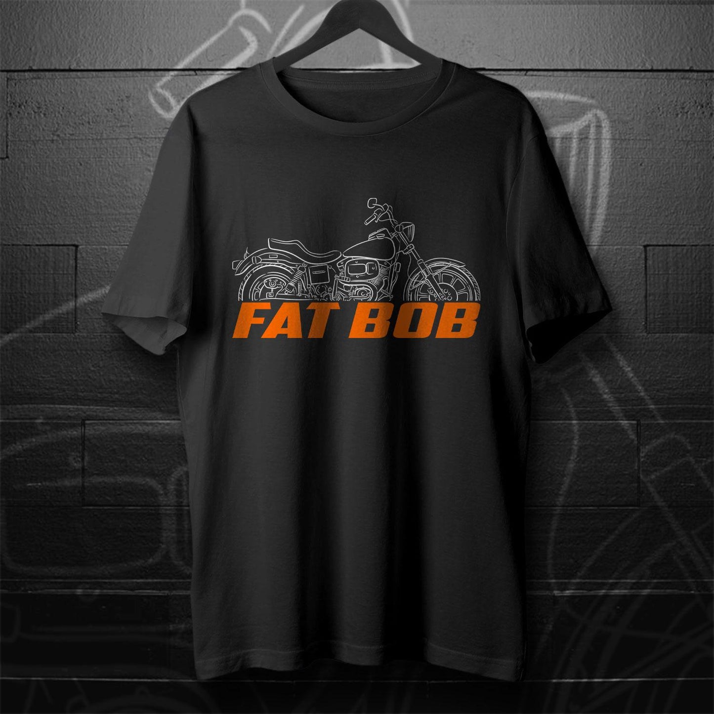 Harley-Davidson FXEF Fat Bob 1979 - 1985 Inspired T-Shirt - Biker Motorcycle Tee Shirt