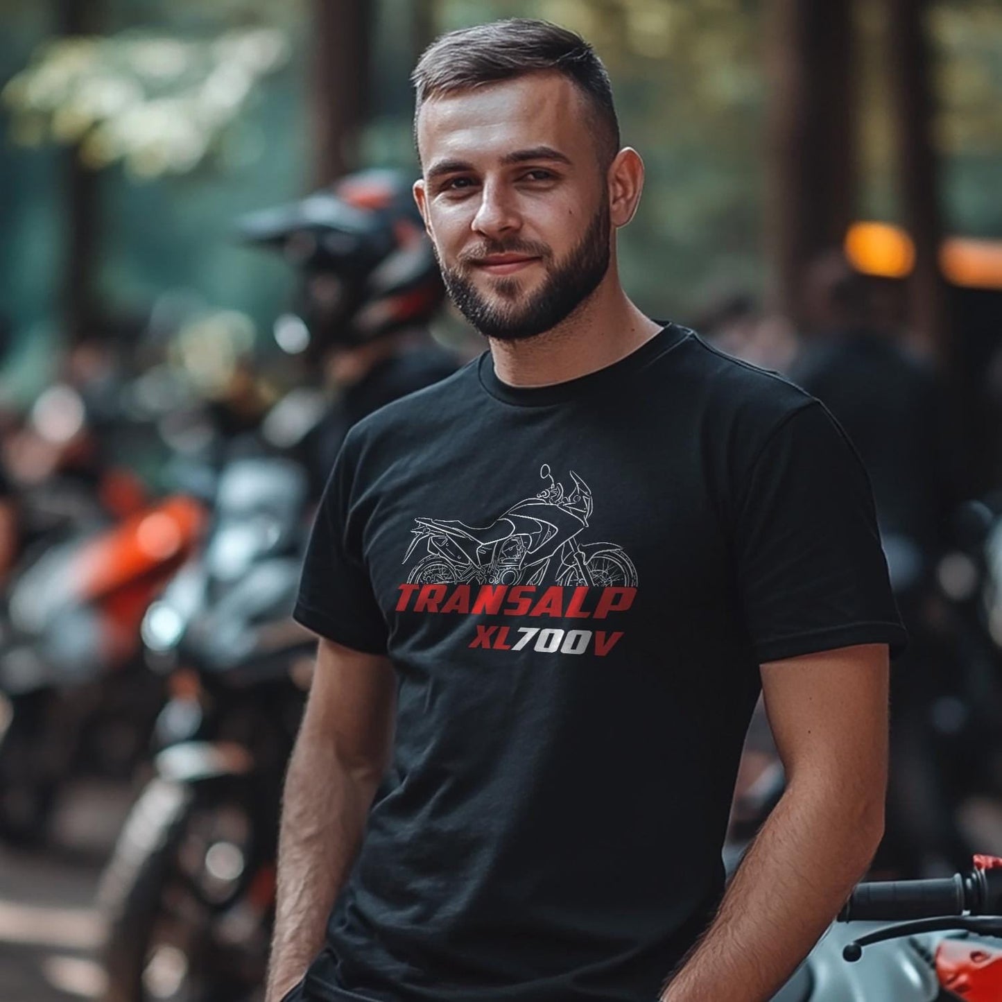Honda XL700V Transalp Inspired T-Shirt - Motorcycle Tee Shirt