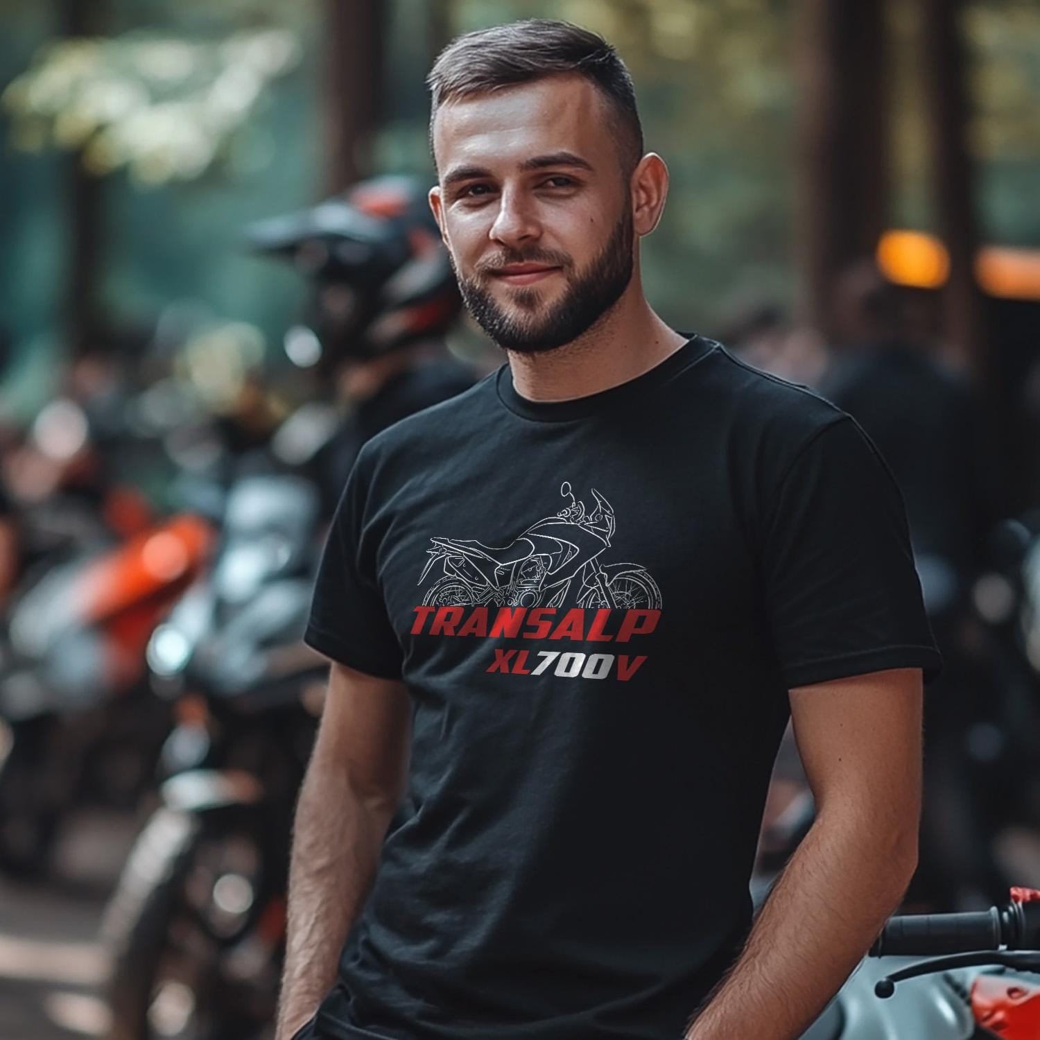 Honda XL700V Transalp Inspired T-Shirt - Motorcycle Tee Shirt