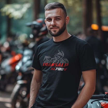 Honda XL700V Transalp Inspired T-Shirt - Motorcycle Tee Shirt