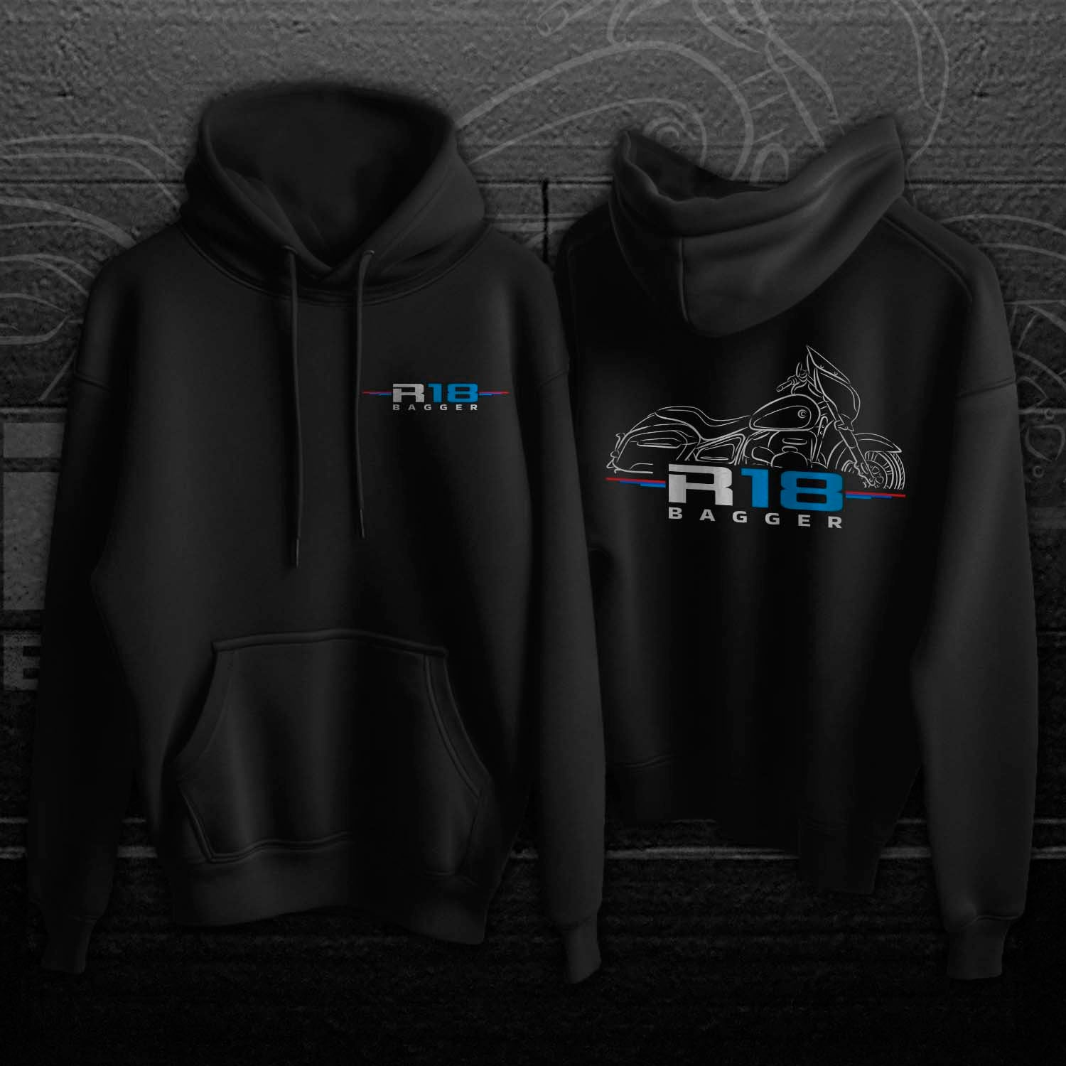 BMW R 18 Hoodie - Motorcycle Sweatshirt for Motorrad Riders