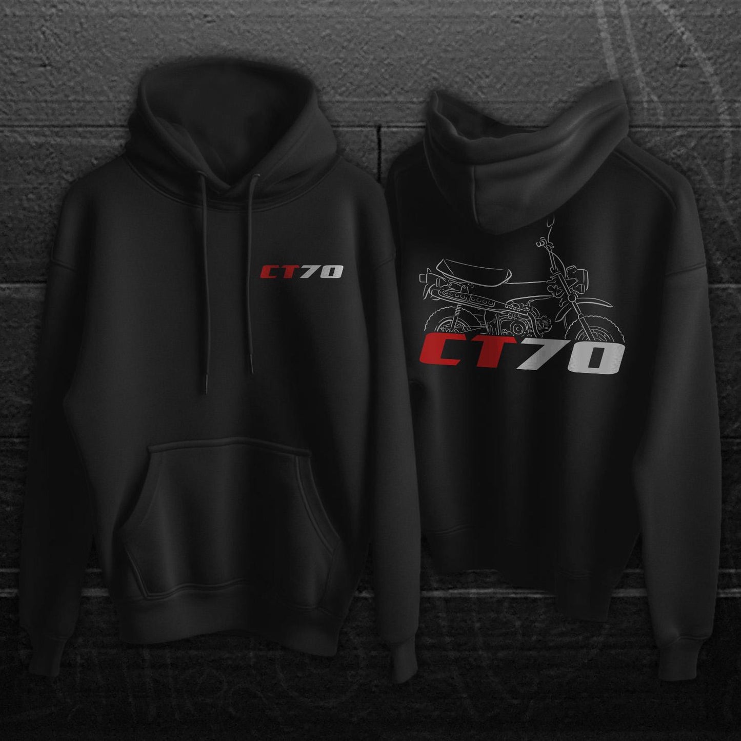 Honda CT 70 Inspired Hoodie - Motorcycle Sweatshirt