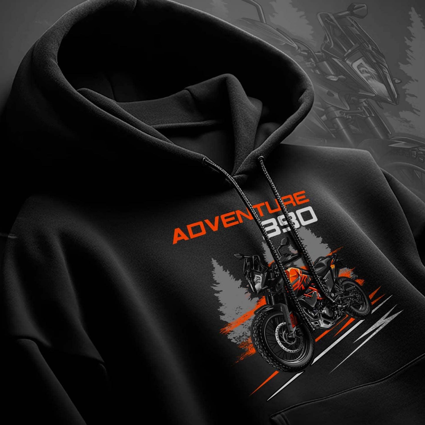 KTM 390 Adventure Inspired Hoodie - ADV Motorcycle Sweatshirt