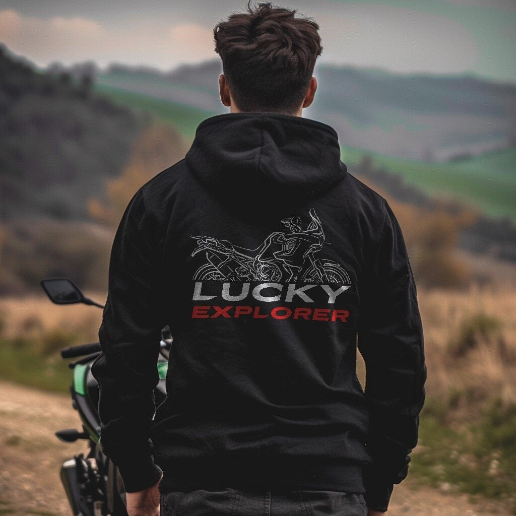 MV Agusta Lucky Explorer Hoodie - Motorcycle Sweatshirt for ADV Riders