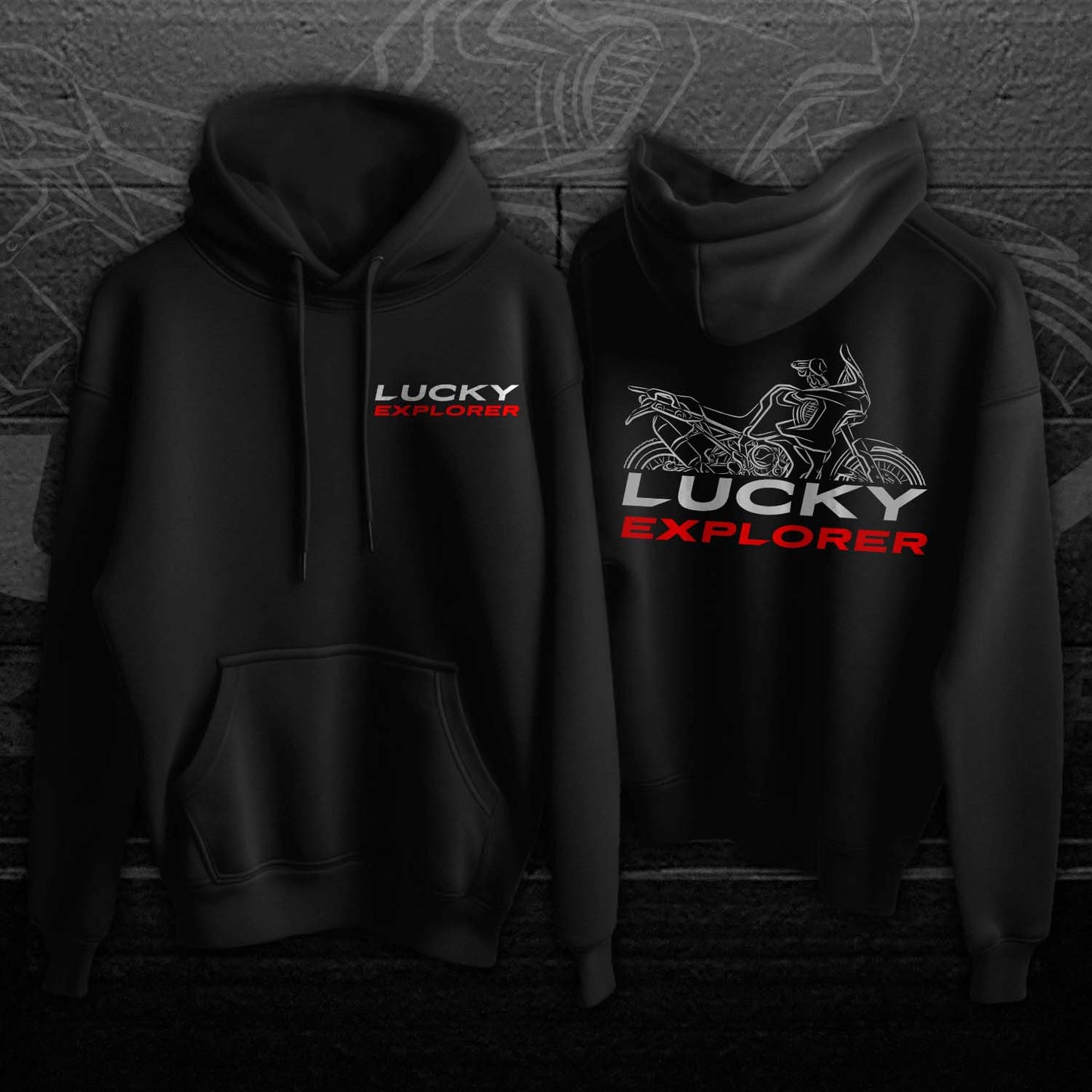 MV Agusta Lucky Explorer Hoodie - Motorcycle Sweatshirt for ADV Riders