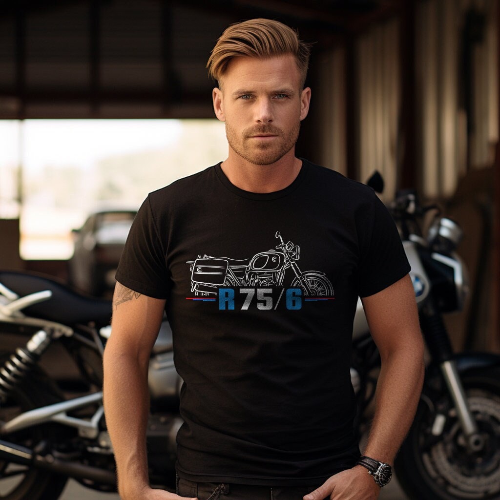 BMW R75/6 T-Shirt - Motorcycle Tee Shirt for Motorrad Riders