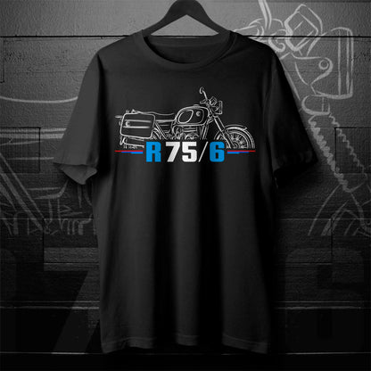 BMW R75/6 T-Shirt - Motorcycle Tee Shirt for Motorrad Riders