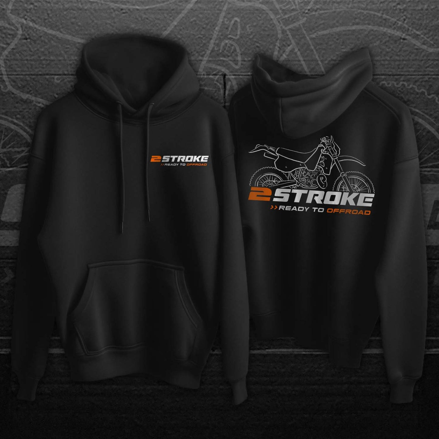 KTM 250 GS 1974-1992 Hoodie - Motorcycle Sweatshirt for Enduro Riders