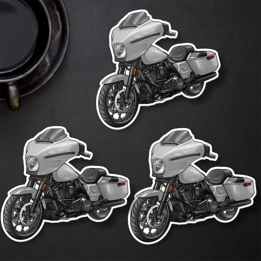 Harley Street Glide FLHX 2024 Stickers - Set of 3 Biker Motorcycle Decals