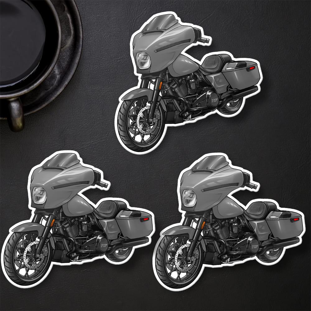 Harley Street Glide FLHX 2024 Stickers - Set of 3 Biker Motorcycle Decals