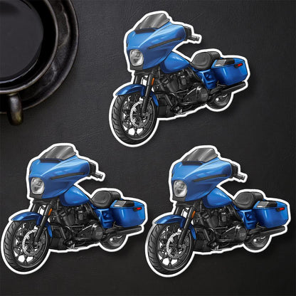 Harley Street Glide FLHX 2024 Stickers - Set of 3 Biker Motorcycle Decals
