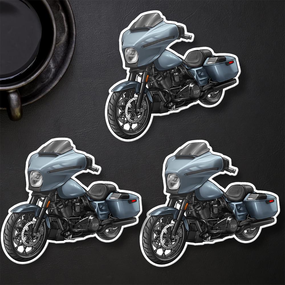 Harley Street Glide FLHX 2024 Stickers - Set of 3 Biker Motorcycle Decals