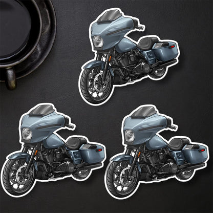 Harley Street Glide FLHX 2024 Stickers - Set of 3 Biker Motorcycle Decals