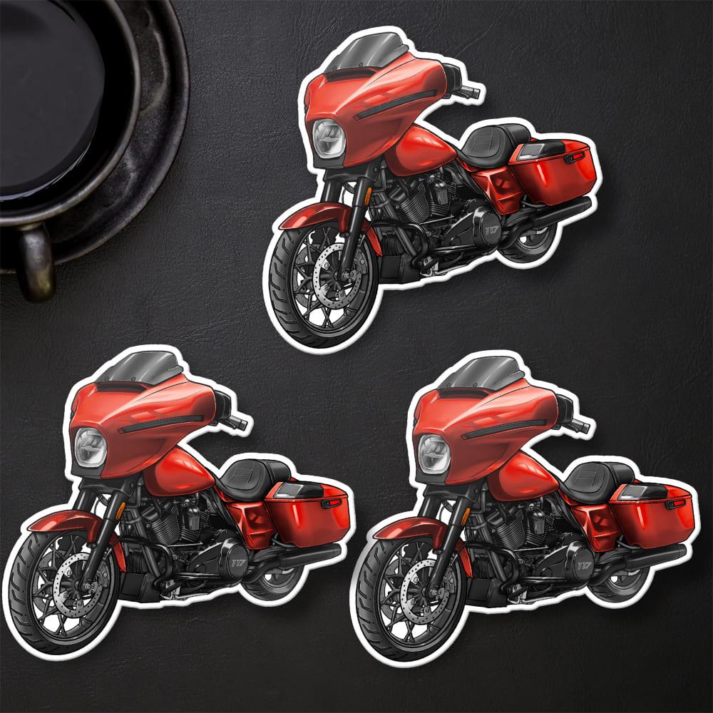 Harley Street Glide FLHX 2024 Stickers - Set of 3 Biker Motorcycle Decals