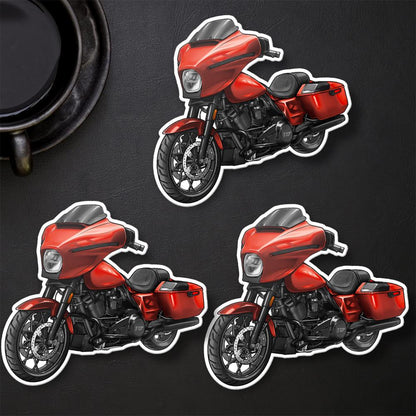 Harley Street Glide FLHX 2024 Stickers - Set of 3 Biker Motorcycle Decals