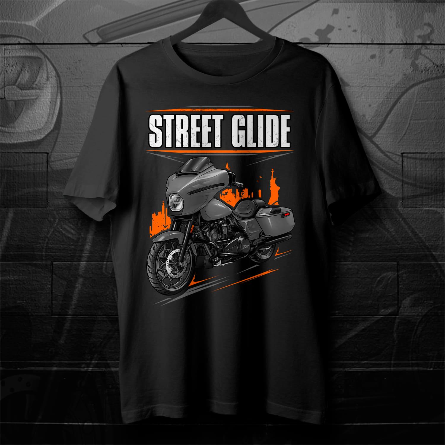 Harley Street Glide FLHX 2024 T-Shirt - Biker Motorcycle Tee Shirt