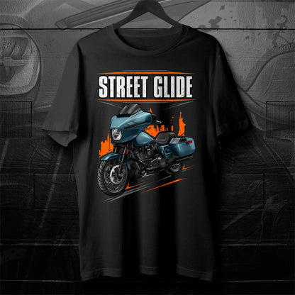 Harley Street Glide FLHX 2024 T-Shirt - Biker Motorcycle Tee Shirt