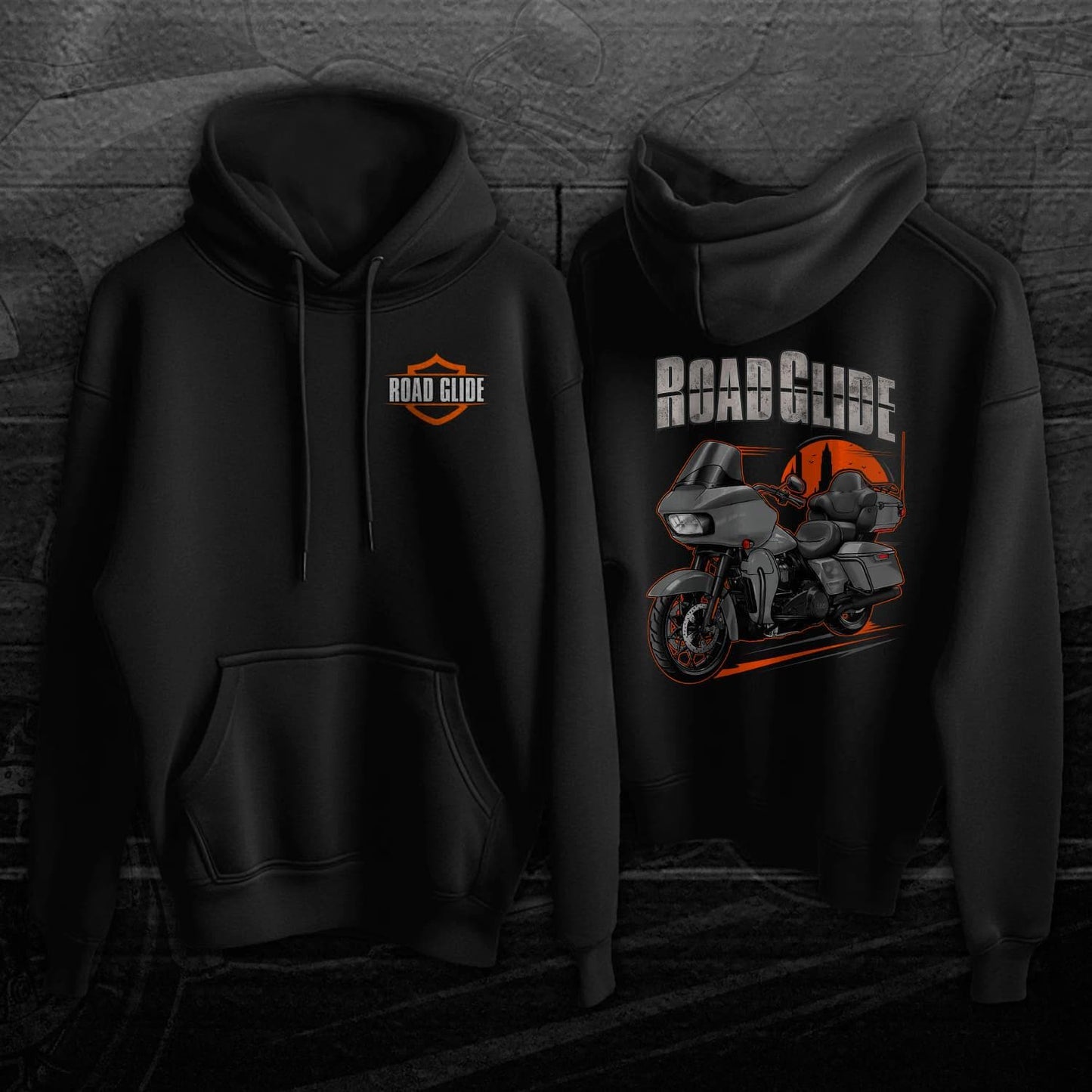 Harley Road Glide Limited FLTRK 2024 Inspired Hoodie - Biker Motorcycle Sweatshirt