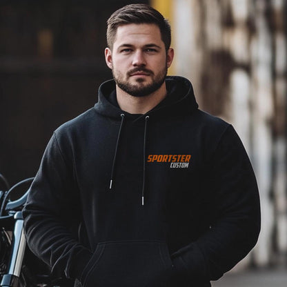 Harley-Davidson Sportster XLH 883 Custom Inspired Hoodie - Biker Motorcycle Sweatshirt