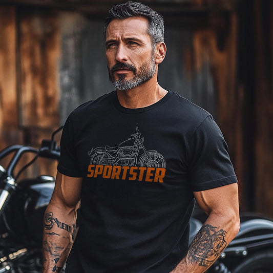 Harley-Davidson Sportster XLH 883 1986-2003 Inspired T-Shirt - Biker Motorcycle Tee Shirt