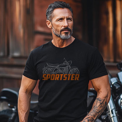 Harley-Davidson Sportster XLB 883 1966 Inspired T-Shirt - Biker Motorcycle Tee Shirt