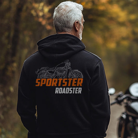 Harley-Davidson Sportster XL 883R Roadster Inspired Hoodie - Biker Motorcycle Sweatshirt