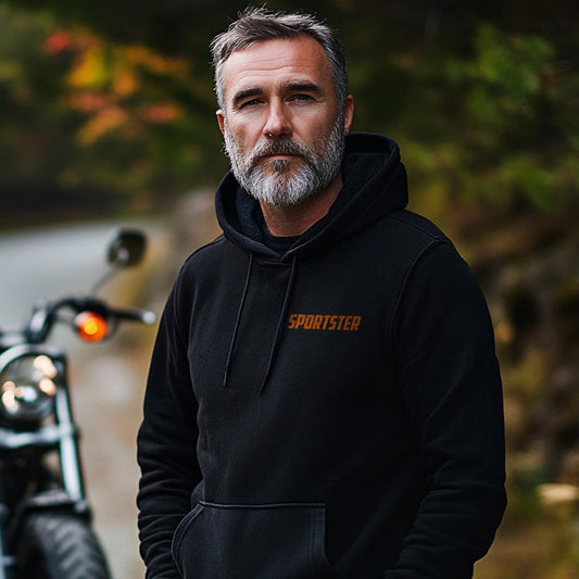 Harley-Davidson Sportster XL 883R Inspired Hoodie - Biker Motorcycle Sweatshirt