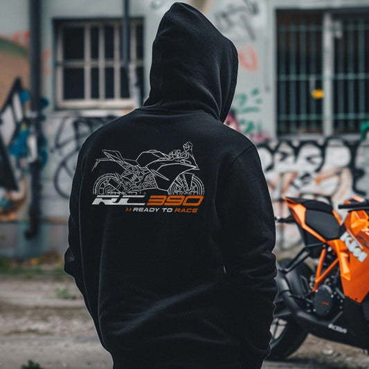 KTM RC 390 Hoodie - Motorcycle Sweatshirt for Riders