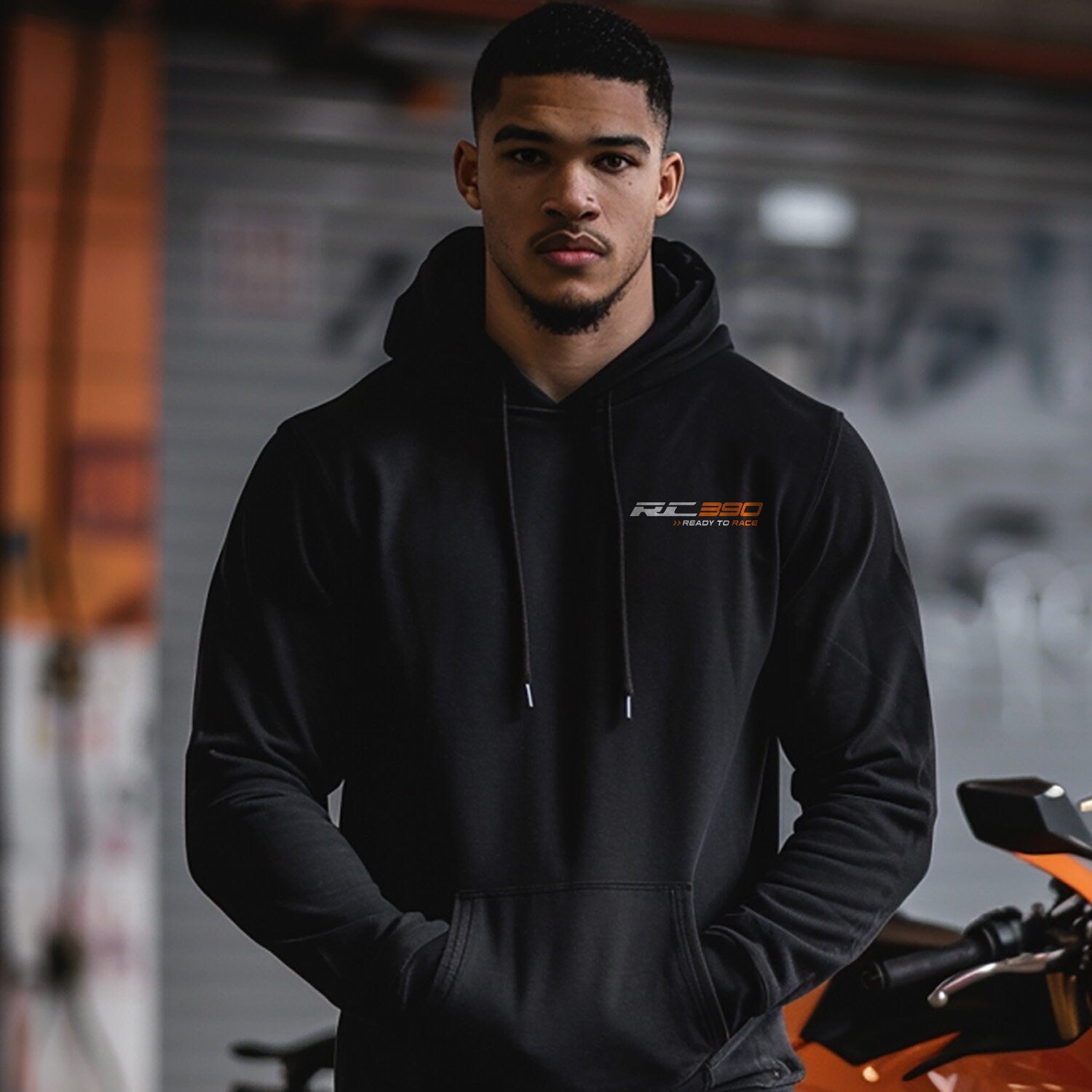 KTM RC 390 Hoodie - Motorcycle Sweatshirt for Riders