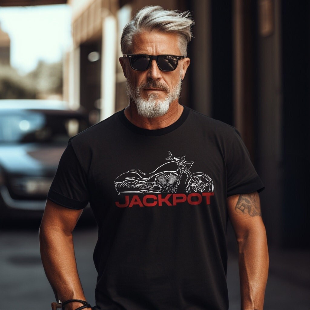 Victory Jackpot T-Shirt - Motorcycle Tee Shirt for Bikers