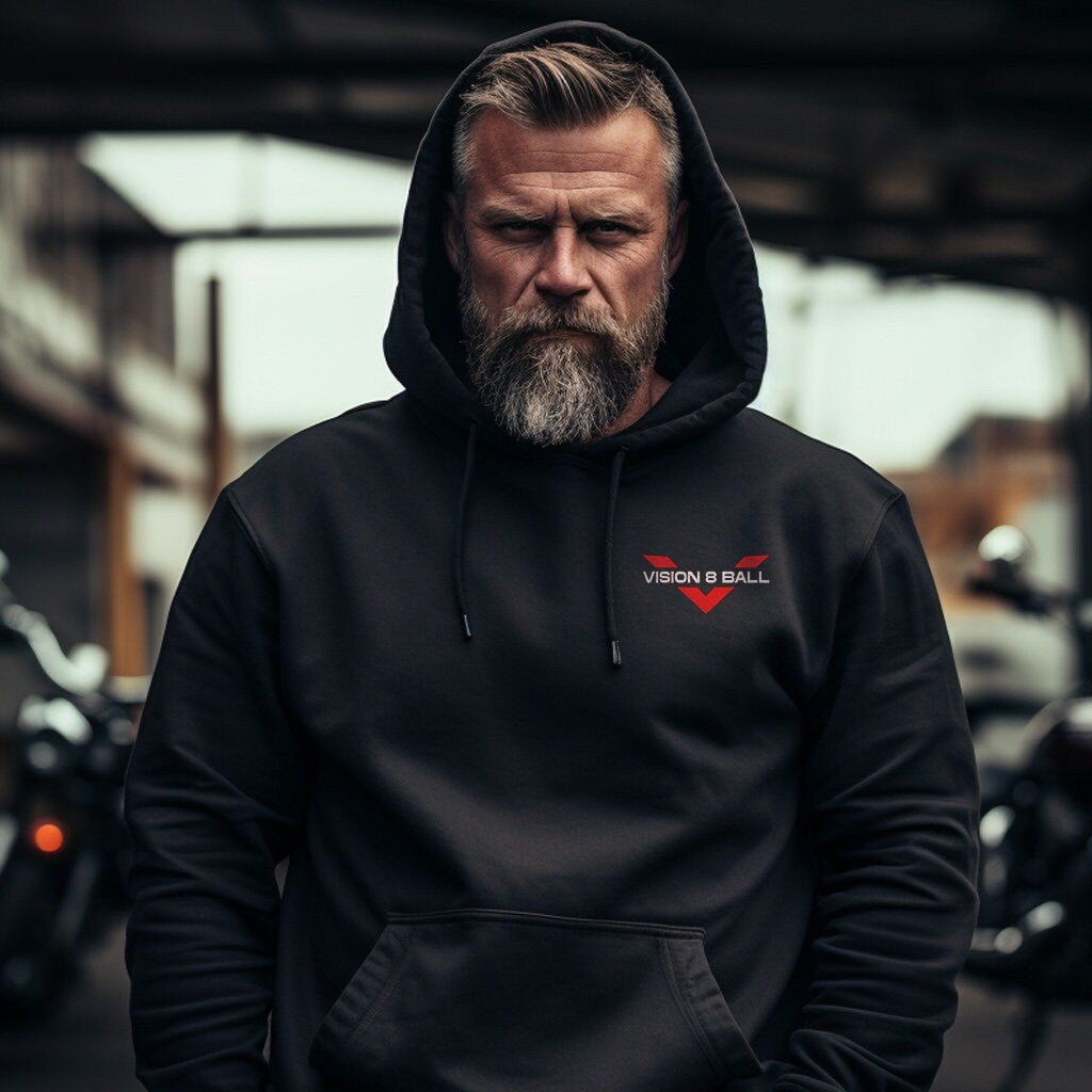 Victory Vision 8 Ball Hoodie - Motorcycle Sweatshirt for Bikers