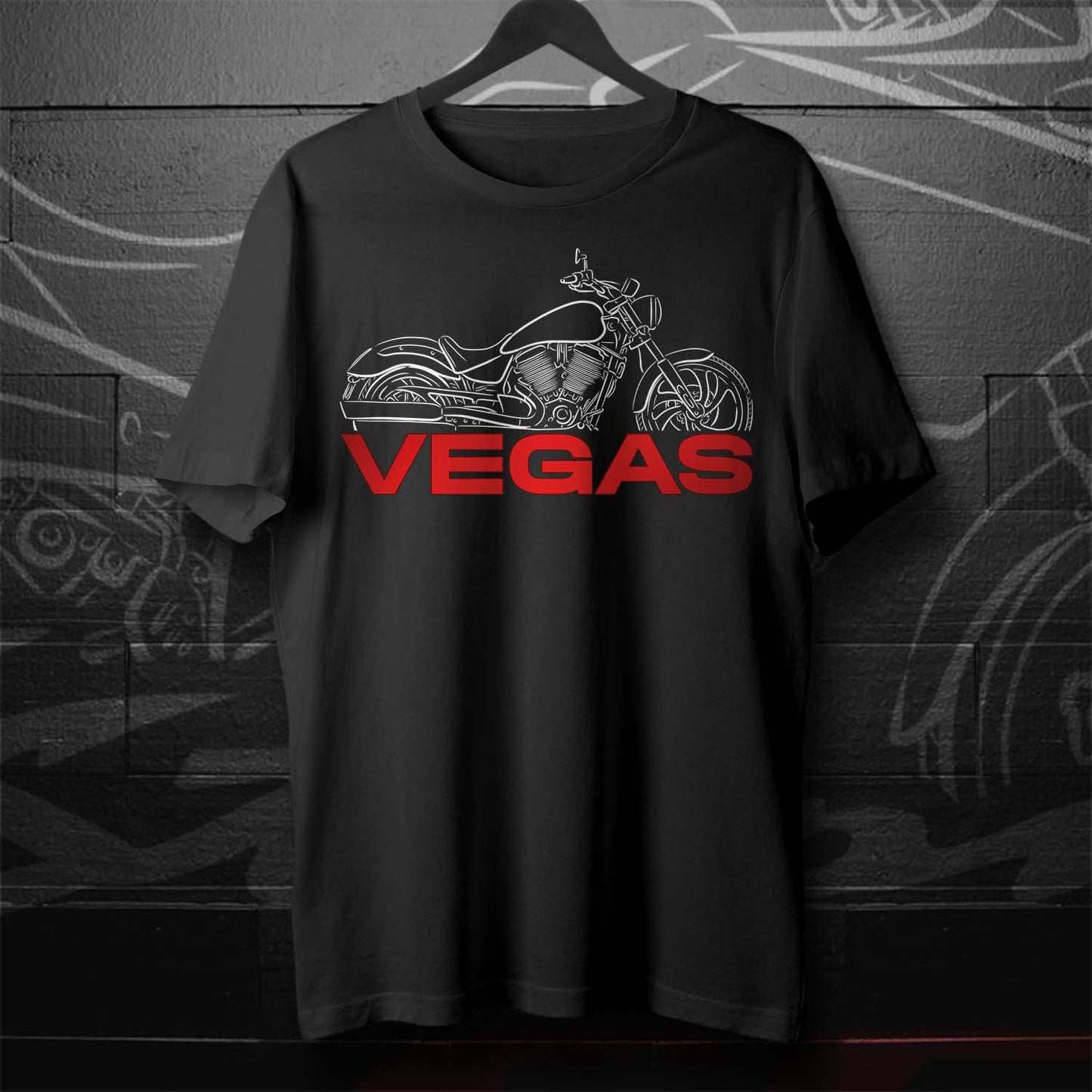 Victory Vegas T-Shirt - Motorcycle Tee Shirt for Bikers