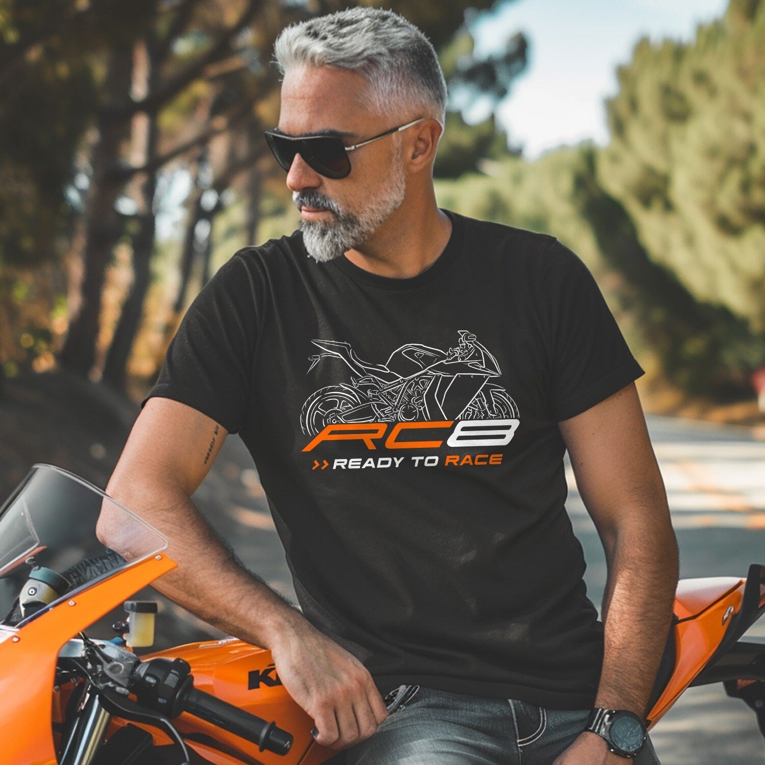 KTM 1190 RC8 T-Shirt - Motorcycle Tee Shirt for Riders