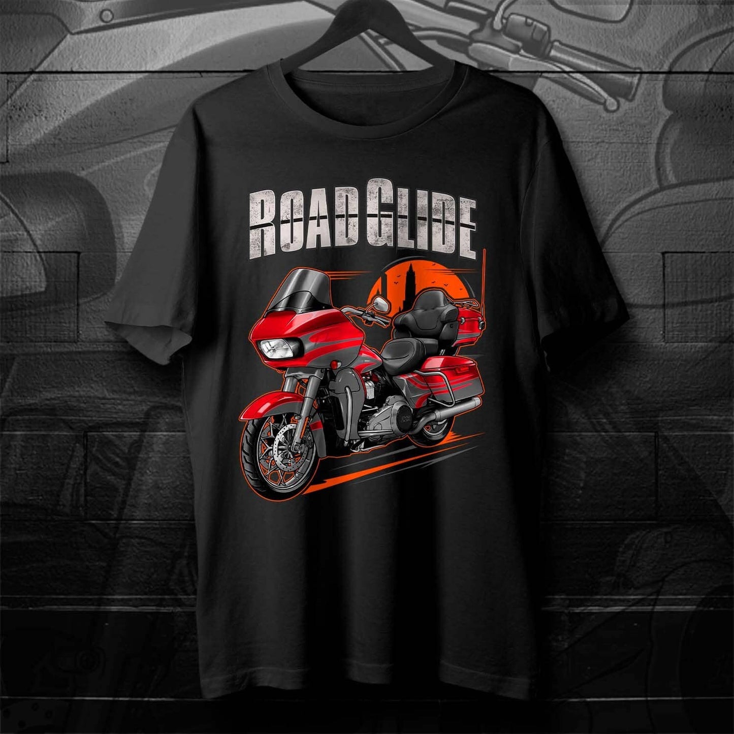 Harley Road Glide CVO FLTRXSE T-Shirt - Motorcycle Tee Shirt for Bikers