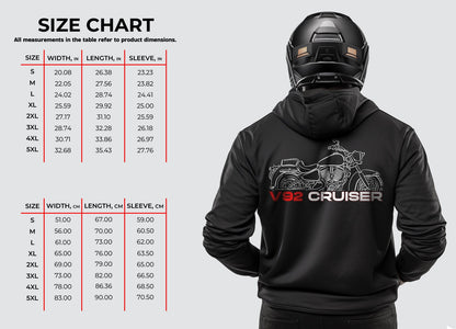 Victory V92 Hoodie - Motorcycle Sweatshirt for Bikers