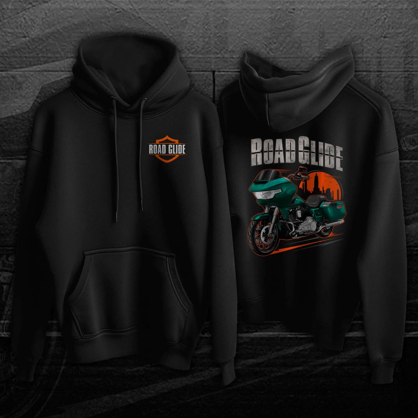 Harley Road Glide FLTRX 2024 Inspired Hoodie - Biker Motorcycle Sweatshirt