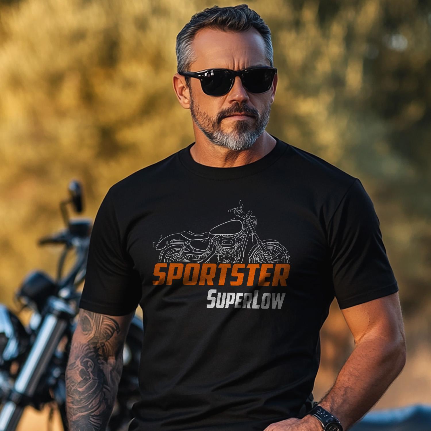Harley-Davidson Sportster XL 883 SuperLow Inspired T-Shirt - Biker Motorcycle Tee Shirt