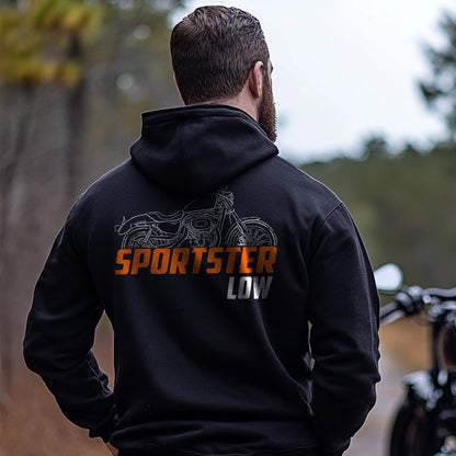 Harley-Davidson Sportster XL 883 Low Inspired Hoodie - Biker Motorcycle Sweatshirt