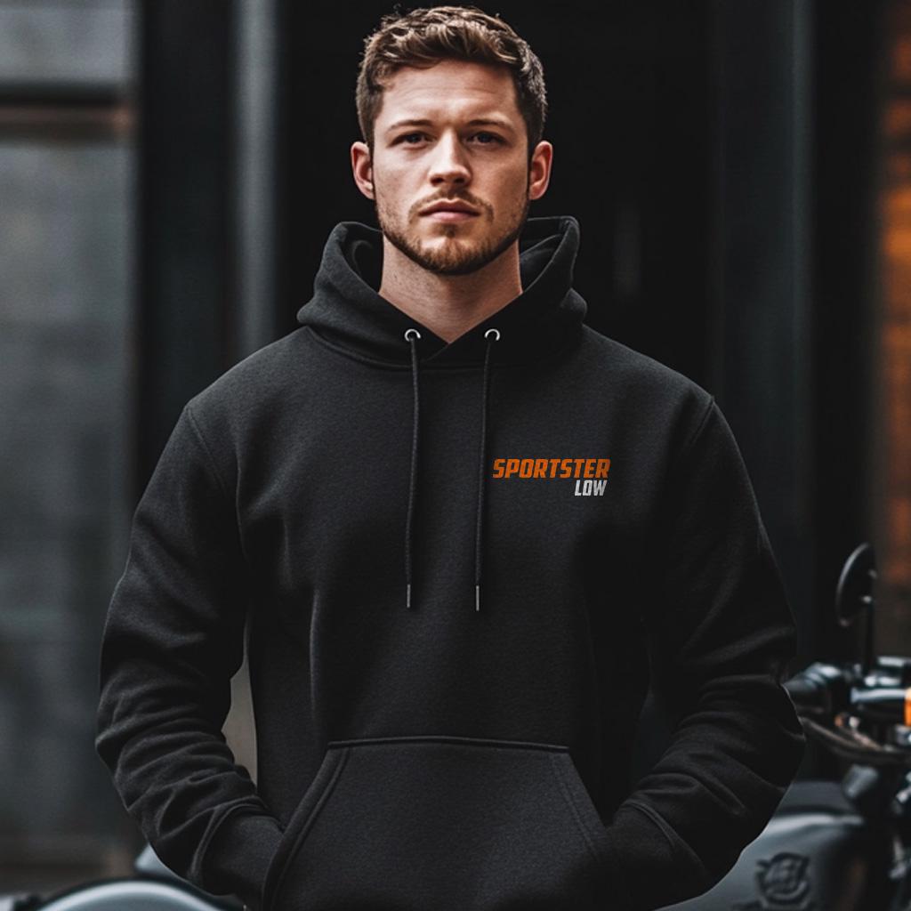 Harley-Davidson Sportster XL 883 Low Inspired Hoodie - Biker Motorcycle Sweatshirt