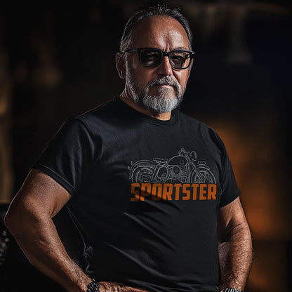 Harley-Davidson Sportster XL 883 Inspired T-Shirt - Biker Motorcycle Tee Shirt